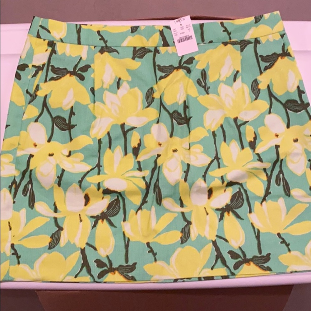 J. Crew floral skirt